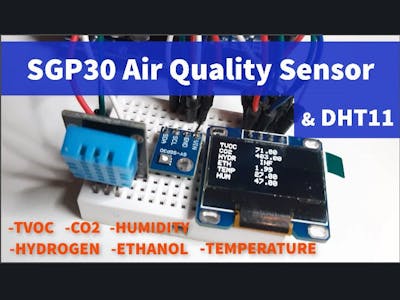 Arduino Measure TVOC, CO2, Hydrogen, Ethanol, Temperature and...
