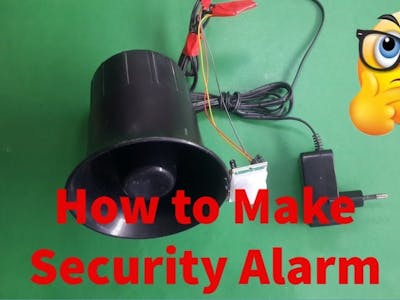 Motion Sensor Security Alarm