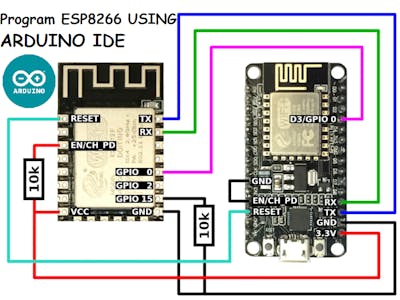How to program ESP8266-12E using Arduino IDE