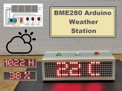 DIY Simple BME280 Arduino Weather Station