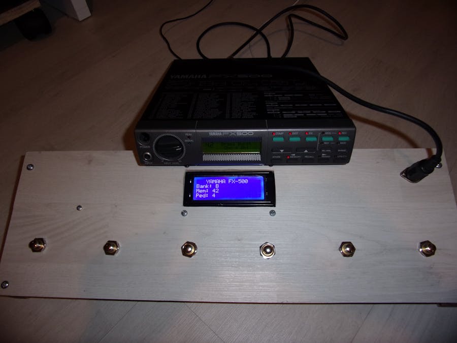 MIDI Pedal Board for guitar multieffect FX-500