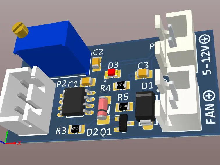 Cooling FAN Controller Using an LM35 (No MCU) - Hackster.io