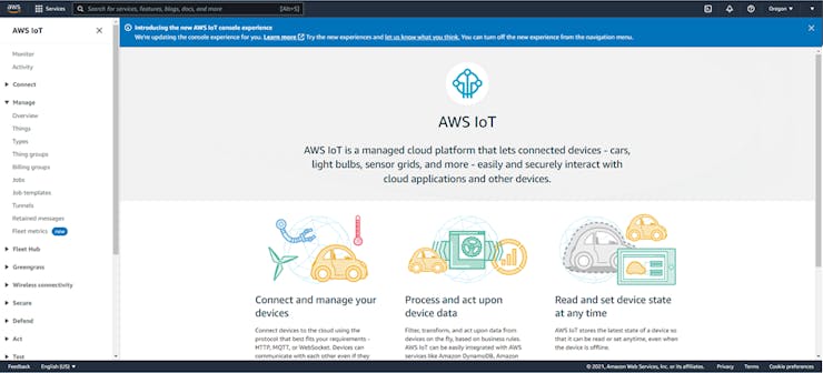 AWS IoT Core Home