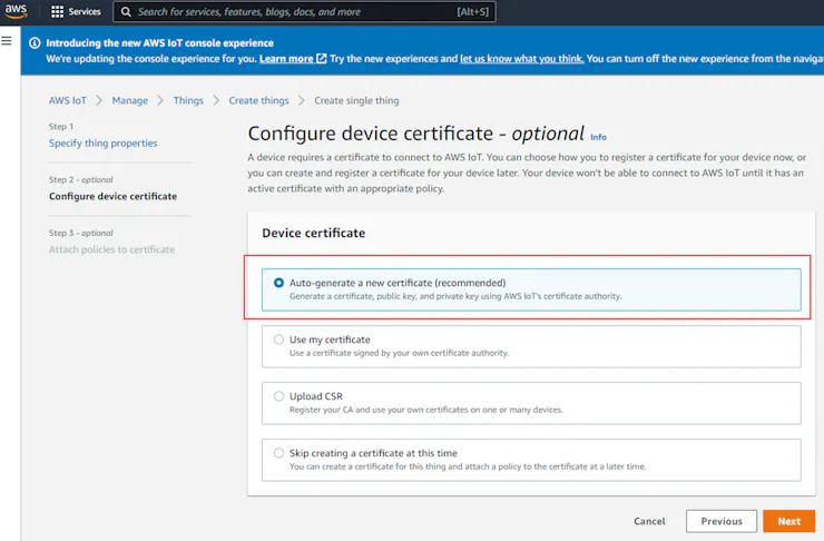 Auto-generate new certificates