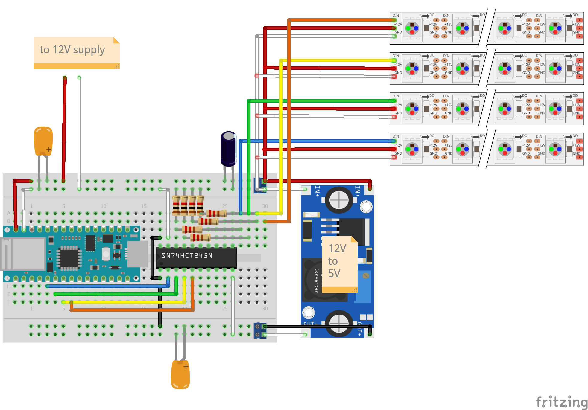 Arduino Nano 33 IoT 12V LED Strip Controller Hackster.io