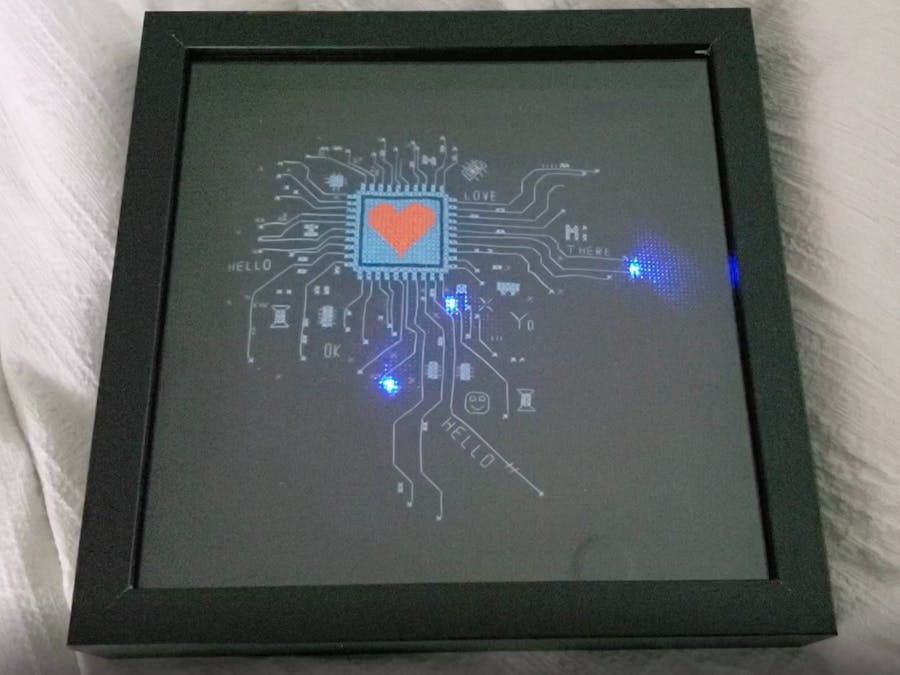 Adding LEDs to a Cross-Stitch Picture