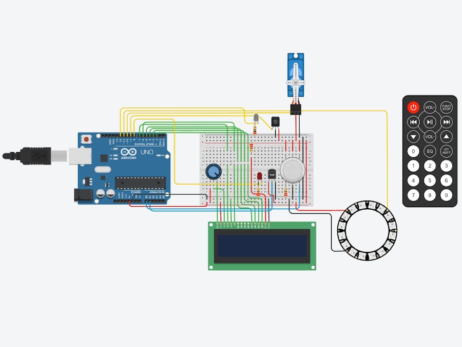 Fire Alarm System Project (Neopixel and Infrared controller)
