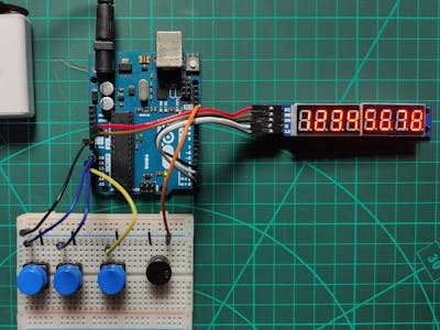 8 Digit Counter with 7 Segment Display Module MAX7219