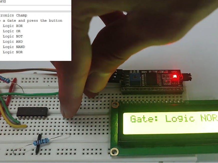 Identification of Basic Logic Gate ICs using Arduino