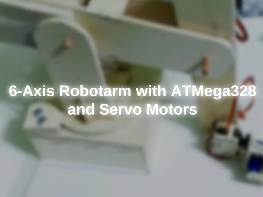 Arduino controlled 6-axis robot arm
