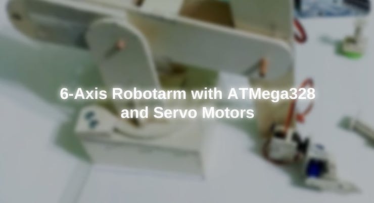 Arduino controlled 6-axis robot arm 