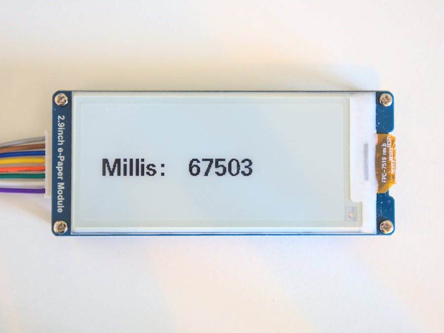 E-paper display using partial updates