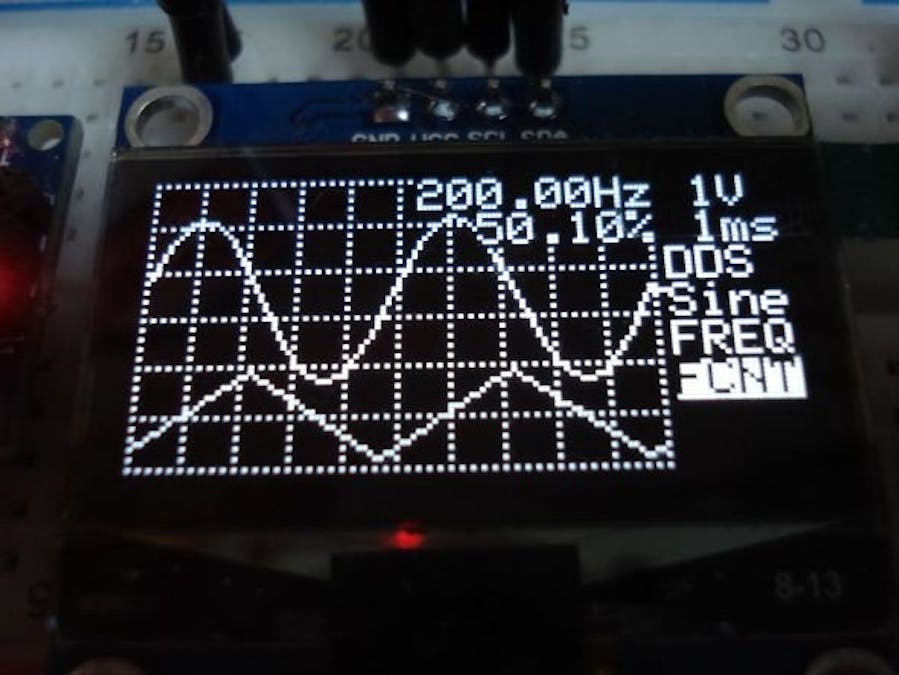 Arduino OLED dual channel oscilloscope