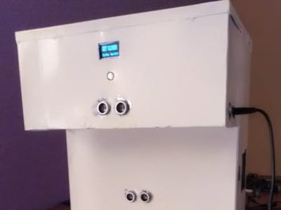 Automatic hand sanitizer with temperature detection