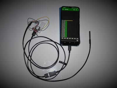 DS18B20 temperature sensor with Android and Seeeduino XIAO 