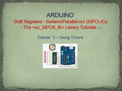 Shift Registers - Tutorial 3, Using Timers