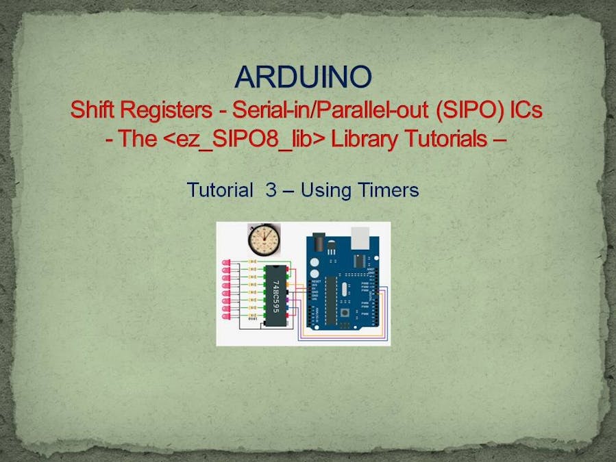 Shift Registers - Tutorial 3, Using Timers