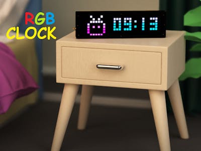 RGB 7 segment Clock using ESP8266