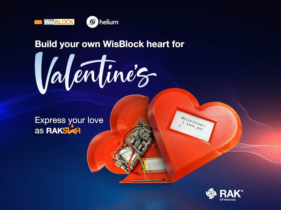 Build your own WisBlock heart for Valentine's Day