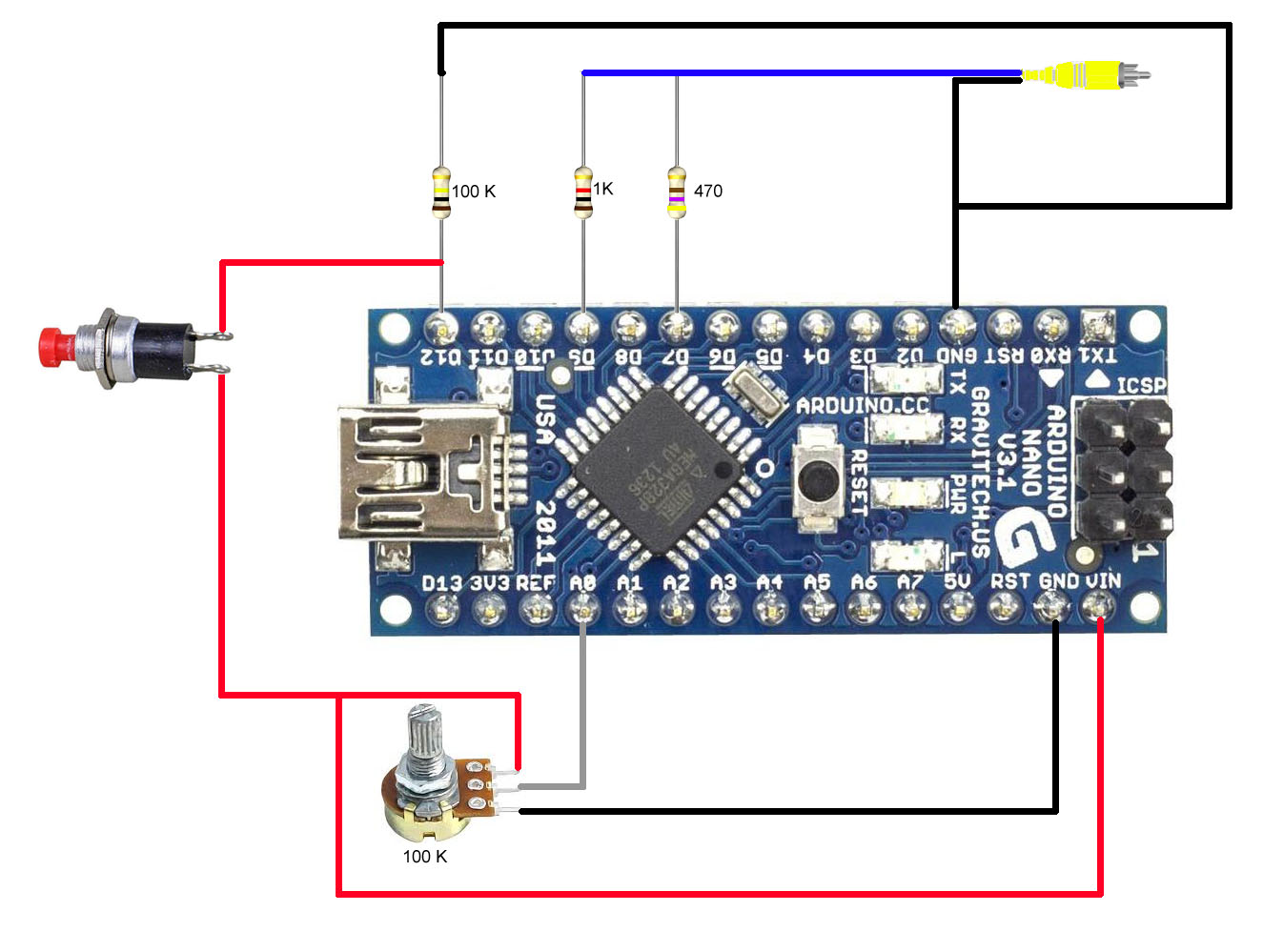 Arduino Nano Space Invaders - Hackster.io