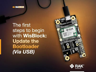 First steps with WisBlock: Update the Bootloader (via USB)