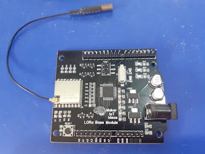 Custom LoRa Base Module with ATMEGA328P