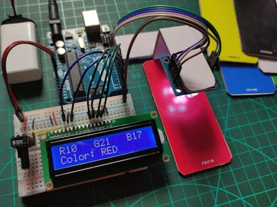 Color Detector using TCS230-TCS3200 Color Sensor