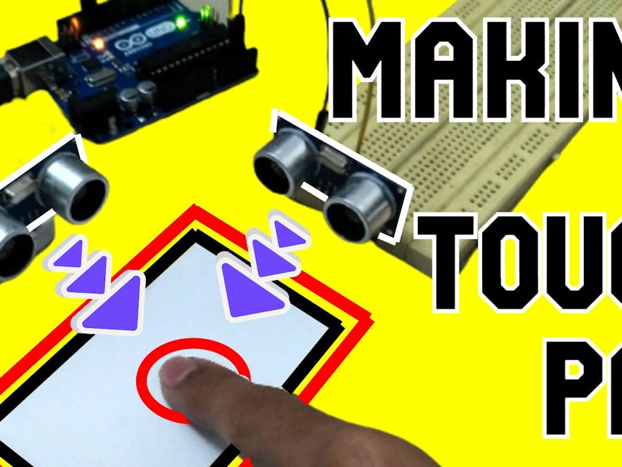 Making Laptop Touch Pad with Ultrasonic Sensors HCSR-04