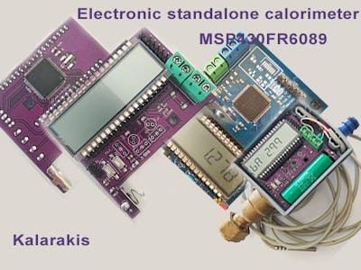 Electronic standalone calorimeter with MSP430