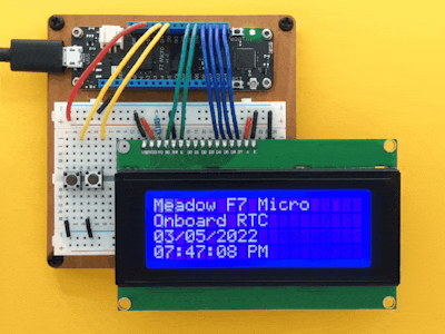 Build a Clock with Meadow's Onboard Real Time Clock Chip