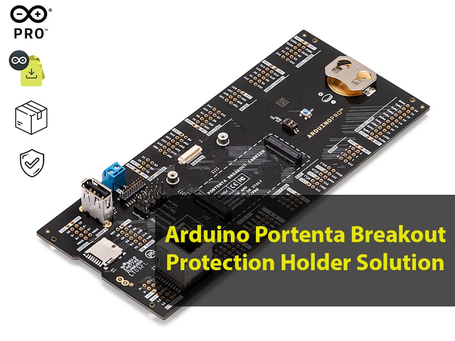 Arduino Portenta Breakout Protection Holder Solution