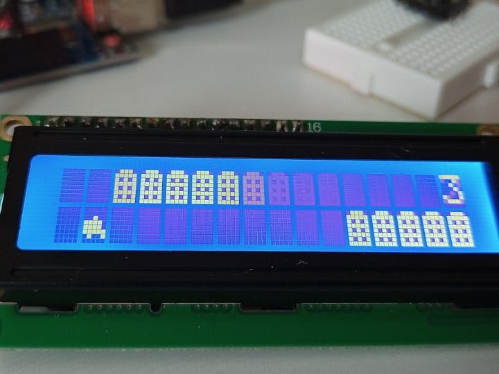 Car game with Arduino and I2C LCD Display!