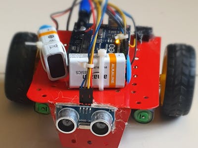 Obstacle detecting Robot