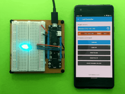 Control an RGB LED remotely with Meadow and MAUI using REST