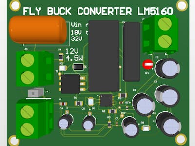 Fly-Buck DC-DC Converter PCB Based on LM5160