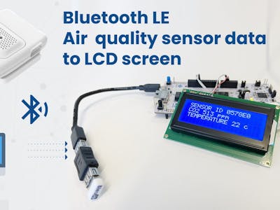 Show BLE Sensor readings on LCD screen connected to STM32