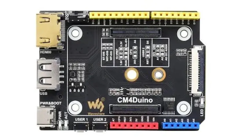 Waveshare CM4-Duino Is an Arduino-Compatible Base Board for the