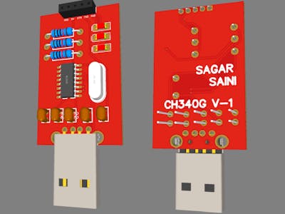 CH340- USB to Serial Arduino programmer