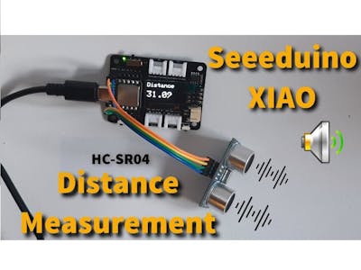 Seeeduino XIAO Expansion Board Ultrasonic Distance Sensor