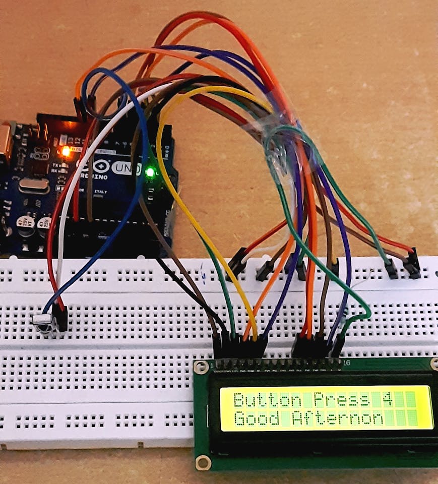 Lånte Orientalsk is Arduino Text LCD Display & Receive Infrared Remote Code - Hackster.io