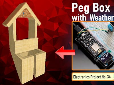 Peg Box with Temperature and Humidity Monitor using NodeMCU