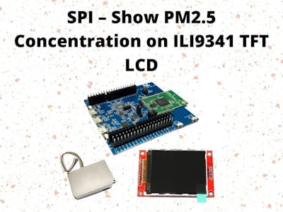 SPI – Show PM2.5 Concentration on ILI9341 TFT LCD