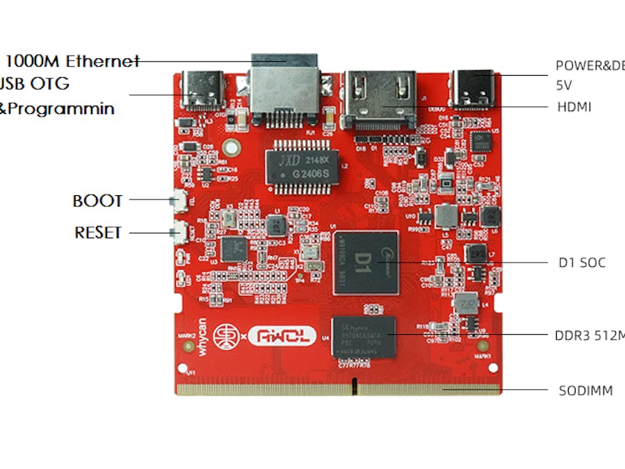 Allwinner D1 RISC-V64 Development Board Dongshan Neza STU