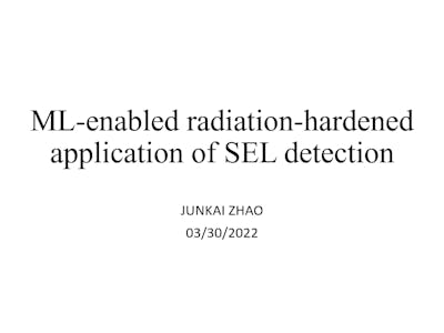 ML-enabled radiation-hardened application of SEL detection
