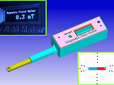Magnetic Field Meter range +- 200mT (milliTesla)