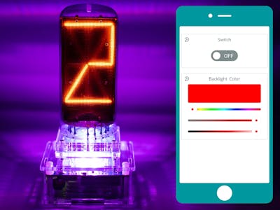 IoT ONE Nixie Clock - Arduino Cloud - Backlight Color