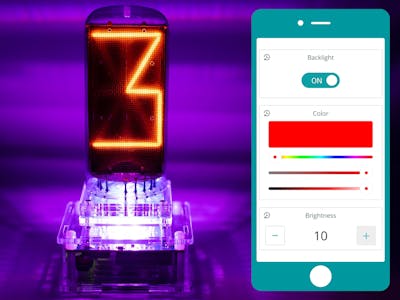 IoT ONE Nixie Clock - Arduino Cloud - Backlight Brightness