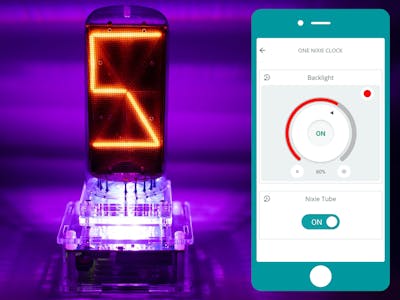 IoT ONE Nixie Clock - Arduino Cloud - Backlight & Nixie Tube