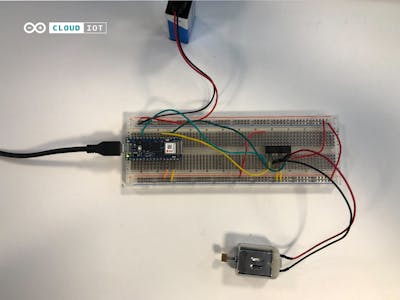 DC Motor controls in the Arduino IoT Cloud