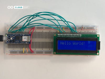 Displaying messages sent from IoT-Cloud on an LCD